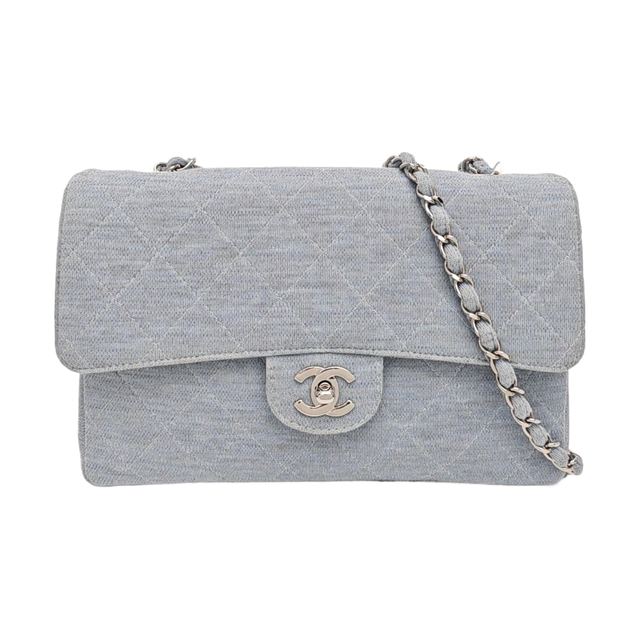 Chanel Classic Flap Handtasche, 25.5 cm, Blau