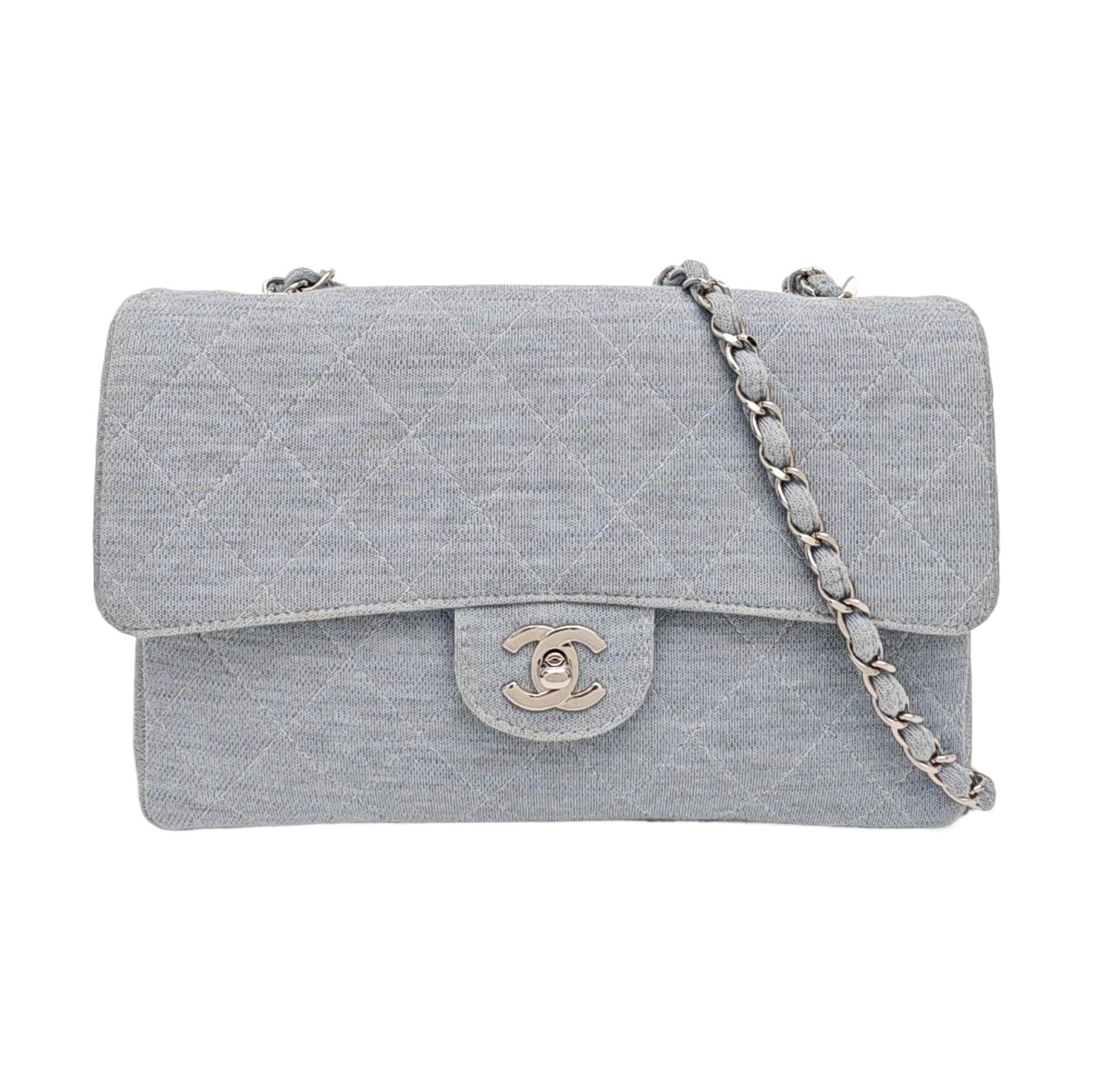 Chanel Classic Flap حقيبة يد, 25.5 cm, أزرق, صورة 1