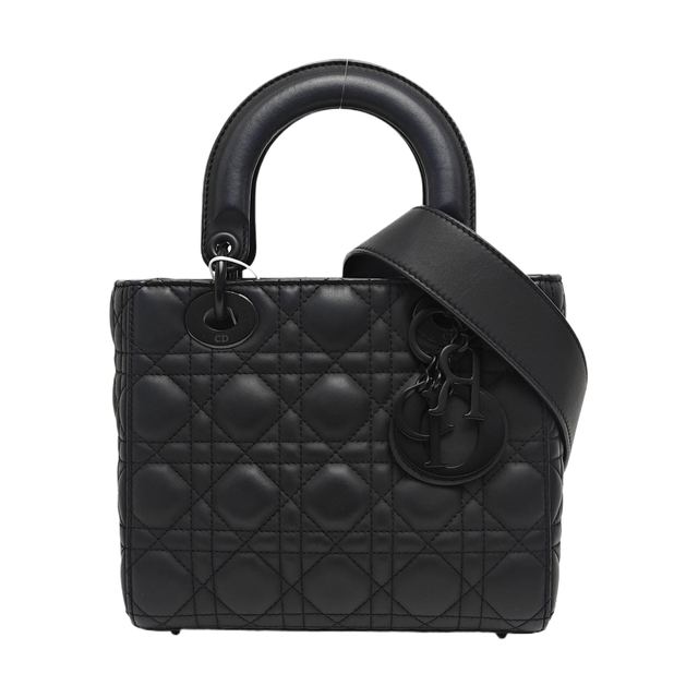 Dior Lady Dior Handtasche, 20 cm, Schwarz, Artikel 987429182243, Leder