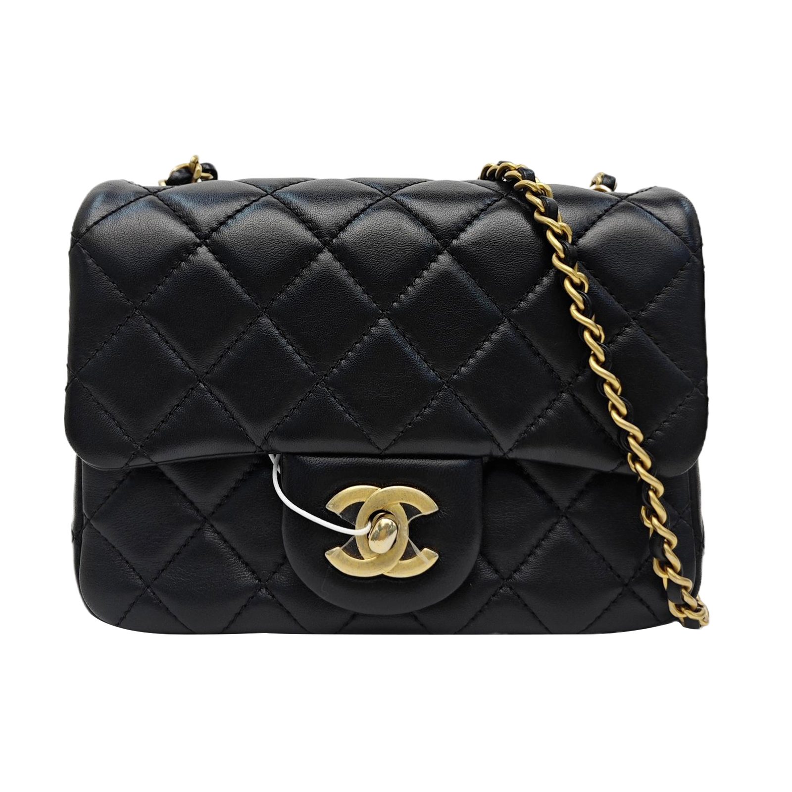 Chanel Classic Flap Handtasche, 17 cm, Schwarz, Artikel 987790976037, Lammleder, Fotografiere 1