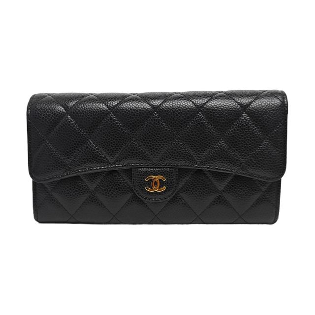 Chanel Classic Flap Portemonnaie, 19.5 cm, Schwarz, Artikel 988038168033, Leder