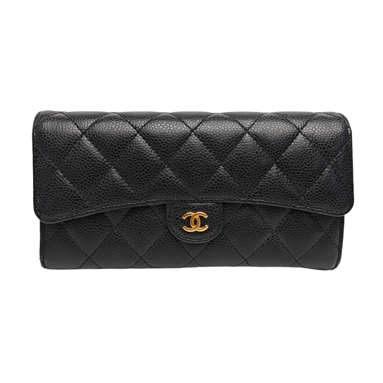Chanel Classic Flap Portemonnaie, 19.5 cm, Schwarz, Artikel 991296949230, Leder, Fotografiere 1