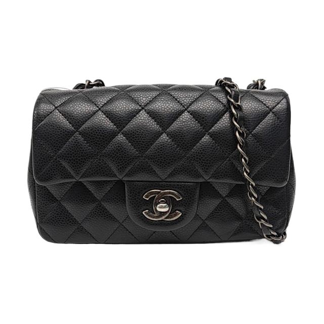 Chanel Classic Flap Schultertasche, 20 cm, Schwarz, Artikel 993532671011, Leder