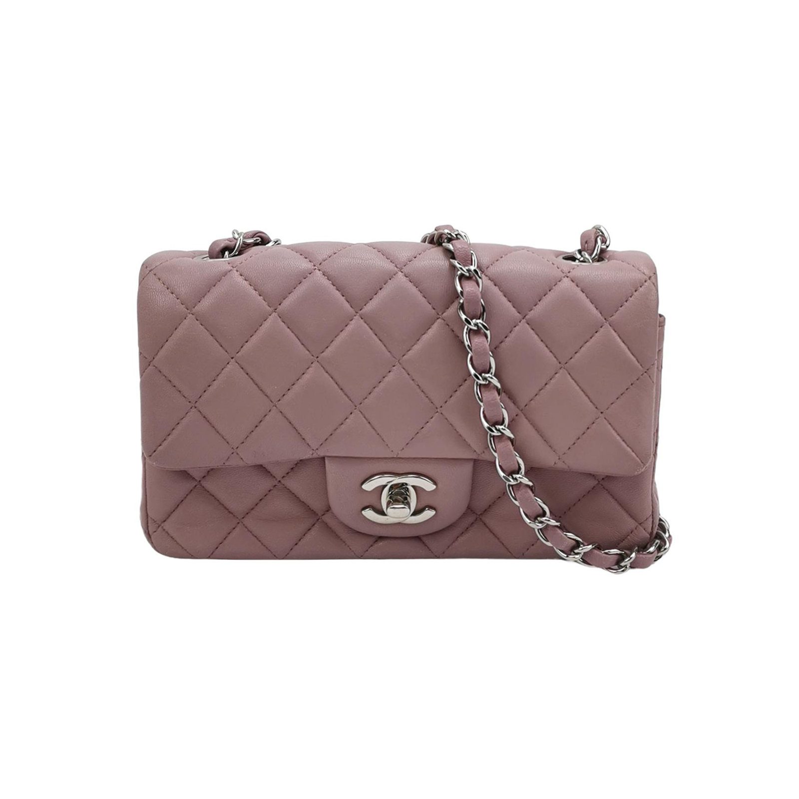Chanel Classic Flap Shoulder Bag, 20 cm, pink, Item 996192999145, Lambskin, photograph 1