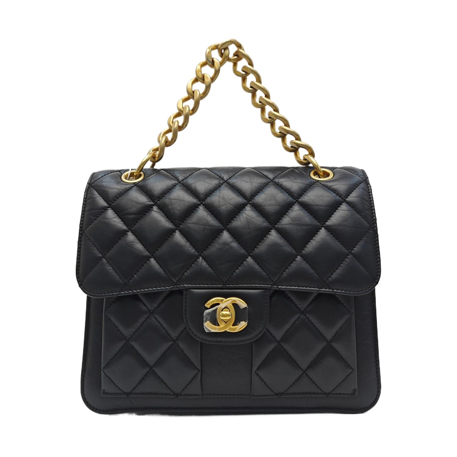 Chanel Classic Flap حقيبة ظهر, 25 cm, أسود, جلد, صورة 1